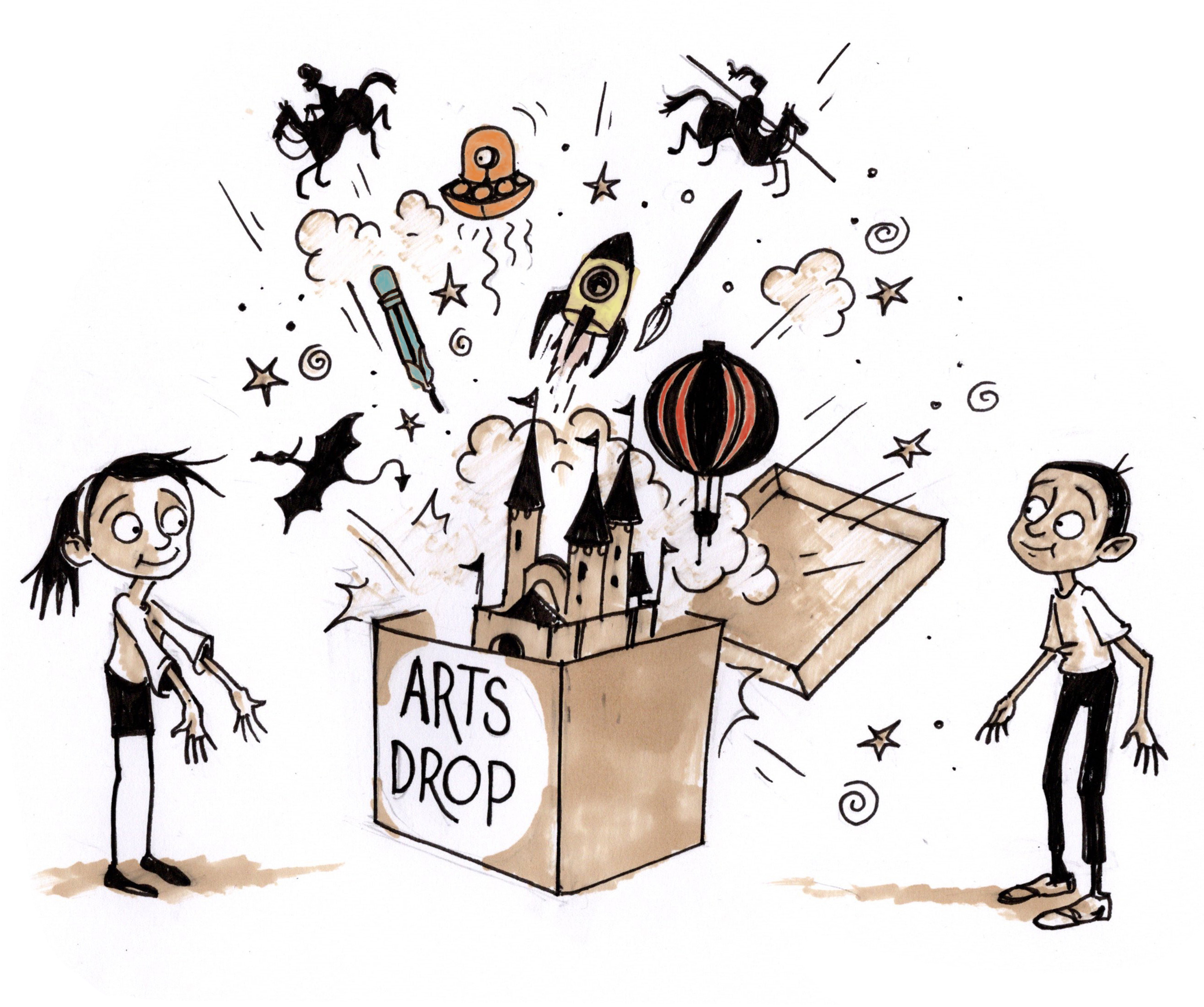 Collaborate with Arts Drop graphic