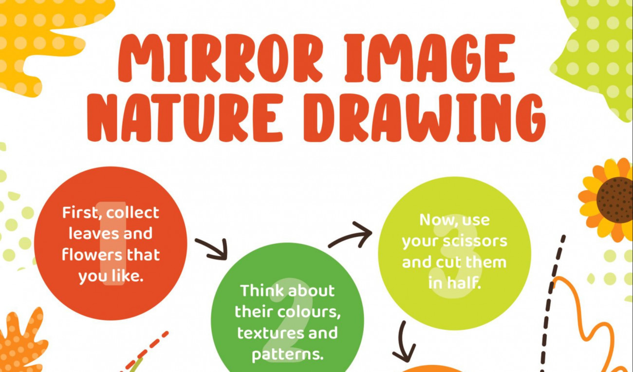 Mirror Image Nature Drawing